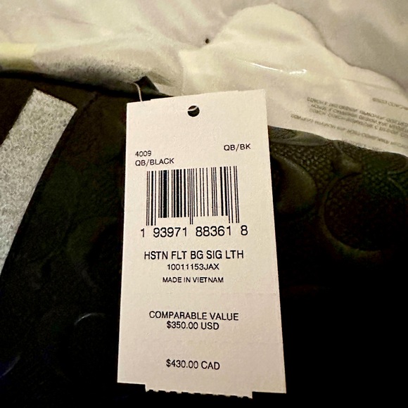 Men’s Coach Houston Flight Bag in Black NWT - Picture 8 of 16